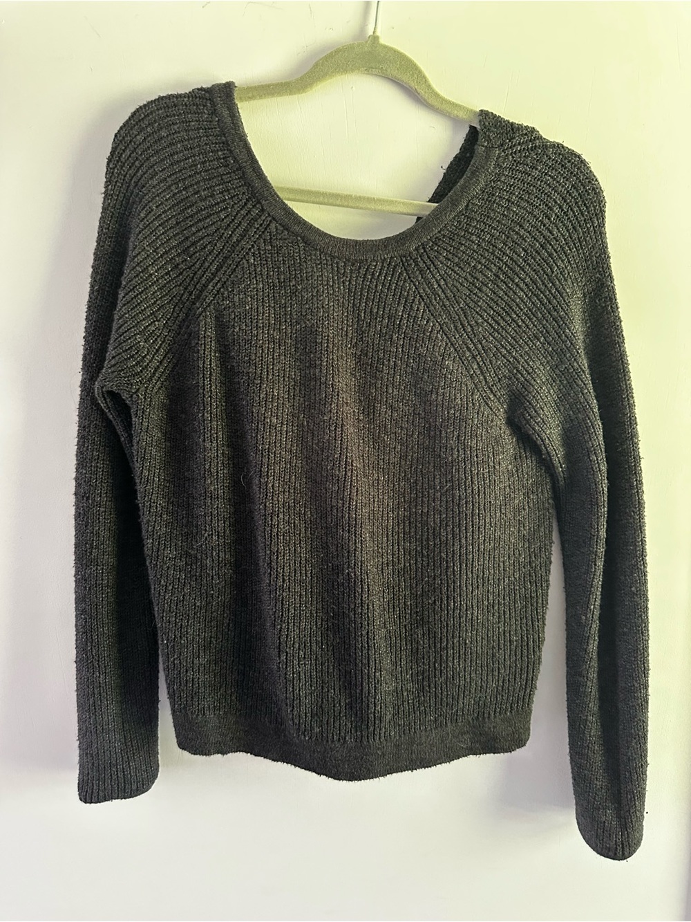 Aerie Knit Sweater - Dark Gray